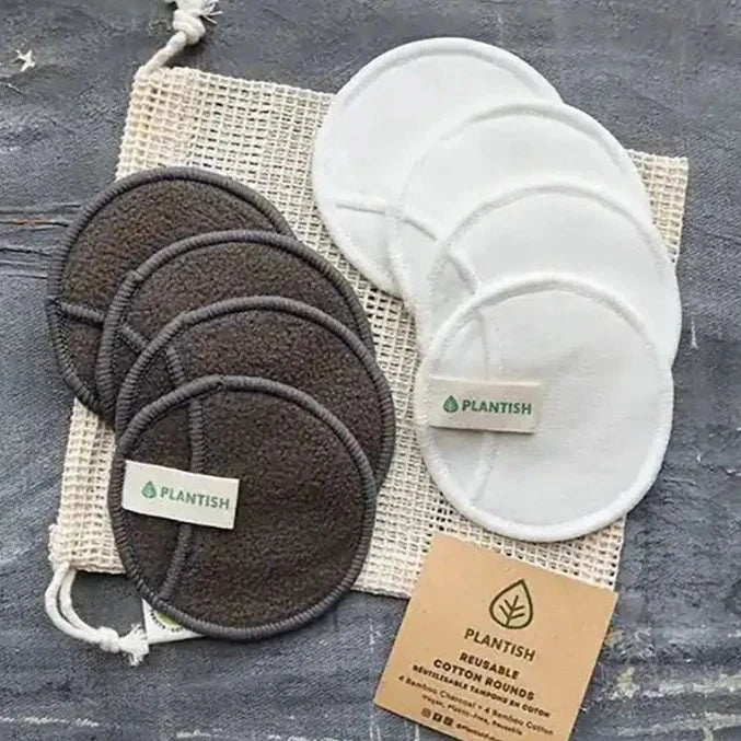 Reusable Cotton Rounds - Cotton + Bamboo Set-0